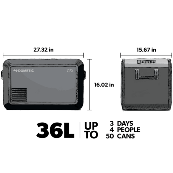 Glacière électrique 36 litres 12 volts Dometic CFX3